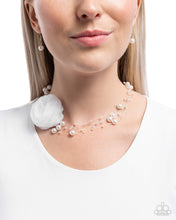 Load image into Gallery viewer, Paparazzi Delicate Debutante White Necklace