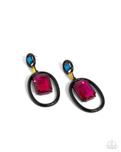 Load image into Gallery viewer, Paparazzi Dipped in Dazzle Black Earrings