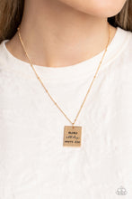 Load image into Gallery viewer, Paparazzi Mama MVP Gold Necklace