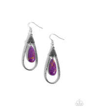 Load image into Gallery viewer, Paparazzi Neatly Natural Purple Earrings