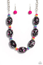 Load image into Gallery viewer, Paparazzi No Laughing SPLATTER Pink Necklace