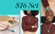 Load image into Gallery viewer, Paparazzi Rule the Night Necklace and Rule the Flight Bracelet Set