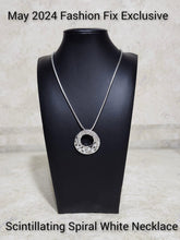 Load image into Gallery viewer, Paparazzi Scintillating Spiral White Necklace