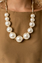 Load image into Gallery viewer, Paparazzi Pearly Prosperity Gold Necklace