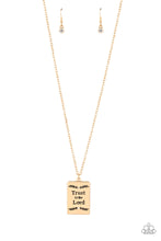 Load image into Gallery viewer, Paparazzi All About Trust Gold Necklace