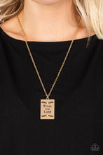Load image into Gallery viewer, Paparazzi All About Trust Gold Necklace