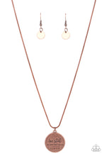 Load image into Gallery viewer, Paparazzi Be Still Copper Necklace