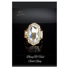Load image into Gallery viewer, Paparazzi BLING to Heel Gold Ring - September 2021 Life of the Party Exclusive