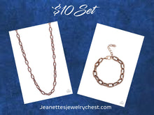 Load image into Gallery viewer, Paparazzi Rural Recruit Necklace and Industrial Infantry Copper Bracelet Set