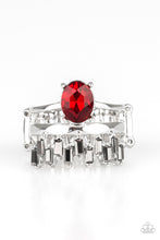 Load image into Gallery viewer, Paparazzi Crowned Victor Ring Red
