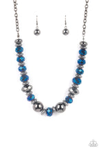 Load image into Gallery viewer, Paparazzi Interstellar Influencer Necklace and Power Pose Bracelet Blue Set