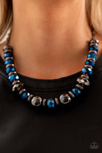 Load image into Gallery viewer, Paparazzi Interstellar Influencer Necklace and Power Pose Bracelet Blue Set