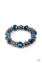 Load image into Gallery viewer, Paparazzi Interstellar Influencer Necklace and Power Pose Bracelet Blue Set