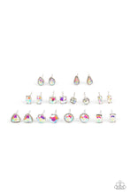 Load image into Gallery viewer, Paparazzi Girls Silver Iridescent Rhinestone Earring Kit 028-SSE