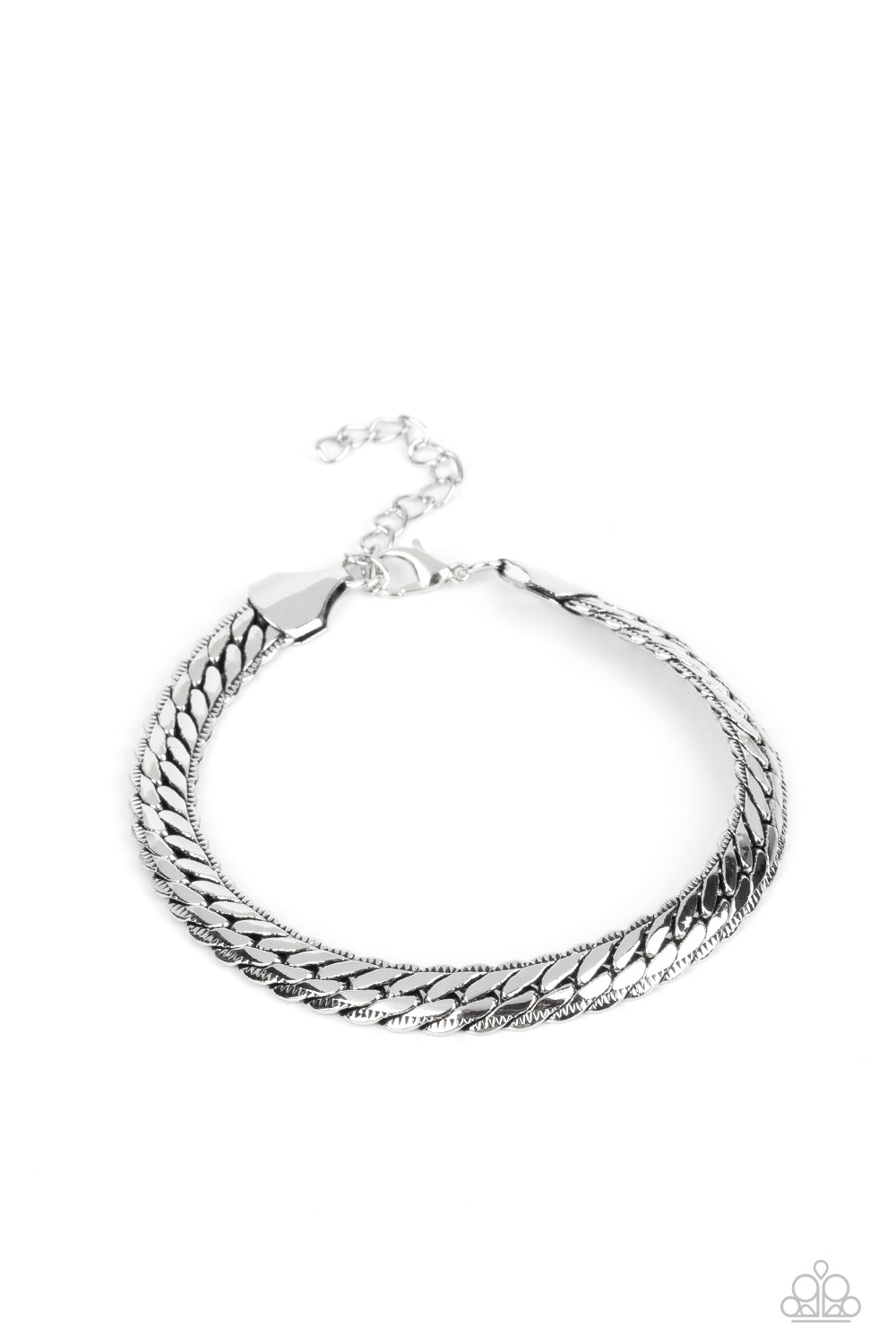 Paparazzi Cargo Couture  Silver Bracelet