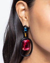 Load image into Gallery viewer, Paparazzi Dipped in Dazzle Black Earrings
