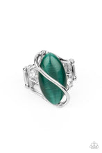 Load image into Gallery viewer, Paparazzi Enlightened Elegance Green Ring
