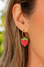 Load image into Gallery viewer, Paparazzi Fashionable Fruit Gold Earrings
