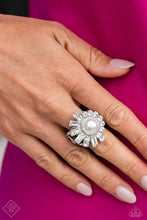 Load image into Gallery viewer, Paparazzi Gatsby Getaway White Ring
