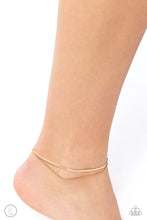 Load image into Gallery viewer, Paparazzi Glistening Gauge Gold Anklet
