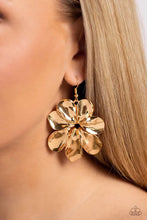 Load image into Gallery viewer, Paparazzi Hinging Hallmart Gold Earrings
