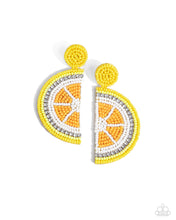 Load image into Gallery viewer, Paparazzi Lemon Leader Yellow Earrings
