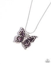 Load image into Gallery viewer, Paparazzi Magical Metamorphosis Purple Necklace
