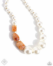 Load image into Gallery viewer, Paparazzi Marbled Moment Necklace and Marbled Masterpiece Orange Earrings
