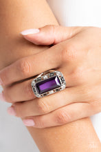 Load image into Gallery viewer, Paparazzi Radiant Rhinestones Purple Ring
