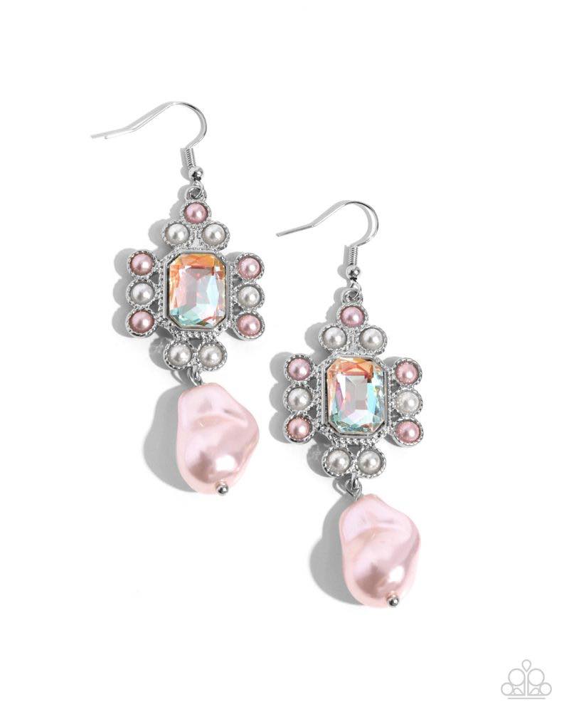 Paparazzi Raving Review Pink Earrings