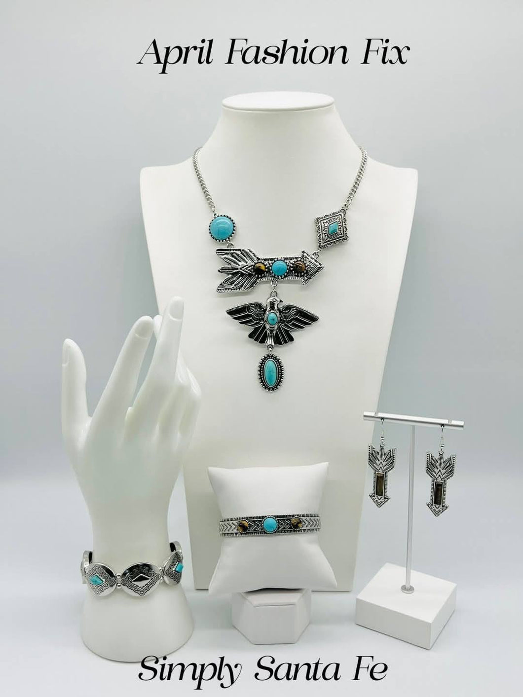 Paparazzi Simply Santa Fe - April 2025 Fashion Fix Complete Set