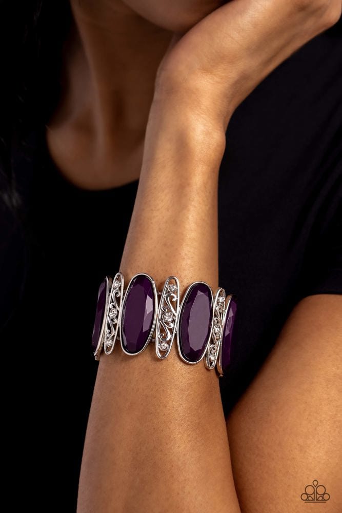 Paparazzi Saturated Sparkle Purple Bracelet