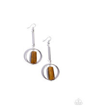 Load image into Gallery viewer, Paparazzi Serendipitous Stones Brown Earrings
