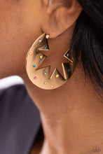 Load image into Gallery viewer, Paparazzi Starry Sensation Gold Earrings
