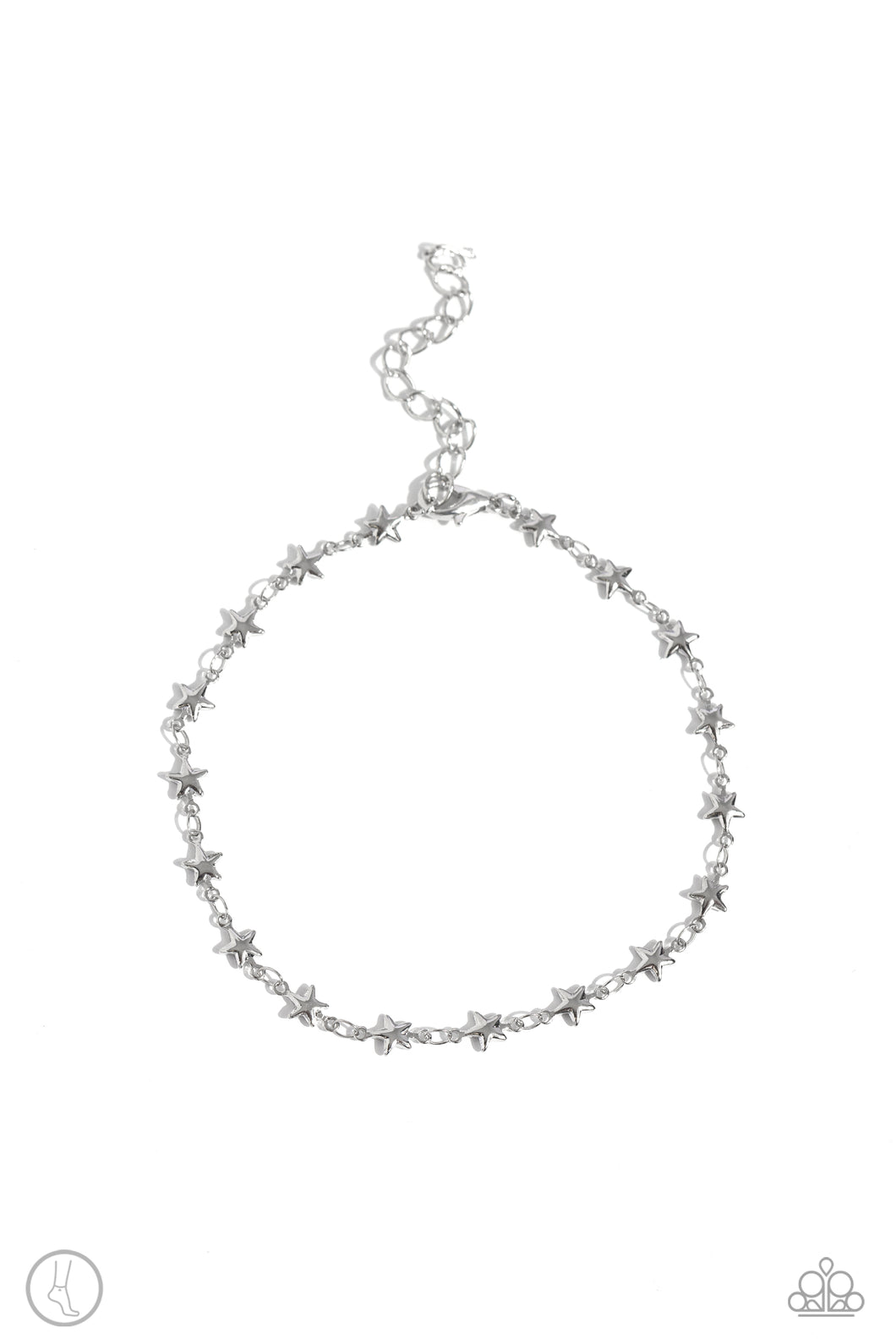 Paparazzi Starry Swing Dance Silver Anklet