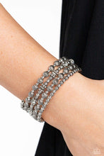 Load image into Gallery viewer, Paparazzi Striped Stack -Silver Bracelet
