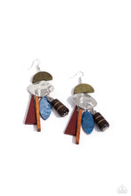 Load image into Gallery viewer, Paparazzi Textured Talisman - Multi Earrings
