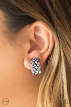 Load image into Gallery viewer, Urban Ulterior Clip on - Silver Paparazzi Accessories
