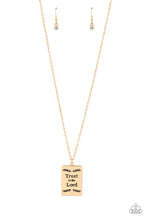 Load image into Gallery viewer, Paparazzi All About Trust Gold Necklace
