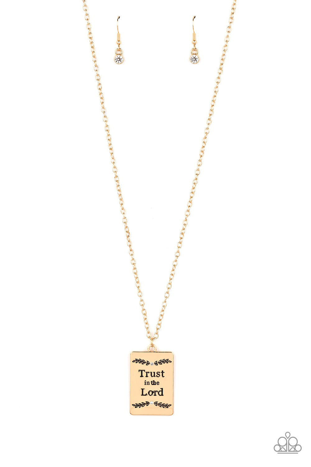 Paparazzi All About Trust Gold Necklace