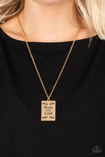 Load image into Gallery viewer, Paparazzi All About Trust Gold Necklace
