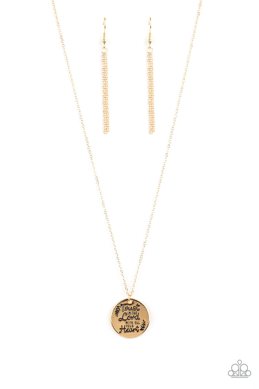 Paparazzi All You Need Is Trust Gold Necklace