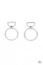 Load image into Gallery viewer, Paparazzi CONTOUR Guide Silver Earrings
