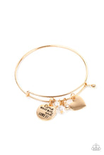 Load image into Gallery viewer, Paparazzi Come What May and Love It Gold Bracelet
