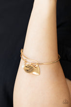 Load image into Gallery viewer, Paparazzi Come What May and Love It Gold Bracelet
