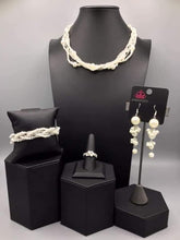 Load image into Gallery viewer, Fiercely 5th Avenue - March 2021 Fashion Fix  Complete Set Paparazzi Accessories White
