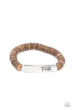 Load image into Gallery viewer, Paparazzi Full Faith Brown Bracelet

