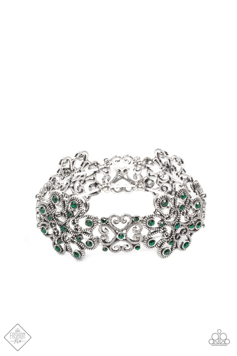 Paparazzi Regal Recognition Green Bracelet