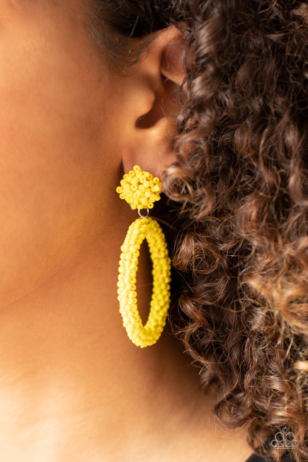 Paparazzi Be All You Can BEAD Yellow Earrings