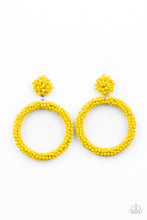 Load image into Gallery viewer, Paparazzi Be All You Can BEAD Yellow Earrings
